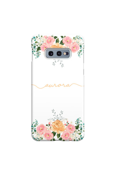 SAMSUNG - Galaxy S10e - 3D Snap Case - Gold Floral Handwritten