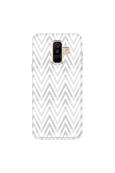 SAMSUNG - Galaxy A6 Plus - Soft Clear Case - Zig Zag Patterns