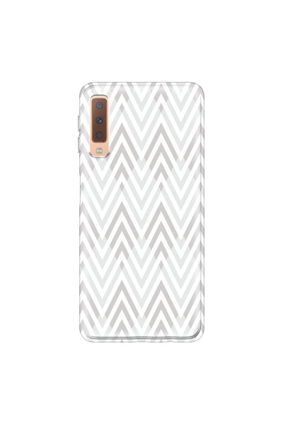 SAMSUNG - Galaxy A7 2018 - Soft Clear Case - Zig Zag Patterns