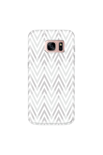 SAMSUNG - Galaxy S7 - Soft Clear Case - Zig Zag Patterns