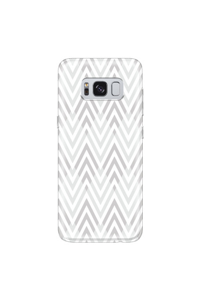 SAMSUNG - Galaxy S8 Plus - Soft Clear Case - Zig Zag Patterns