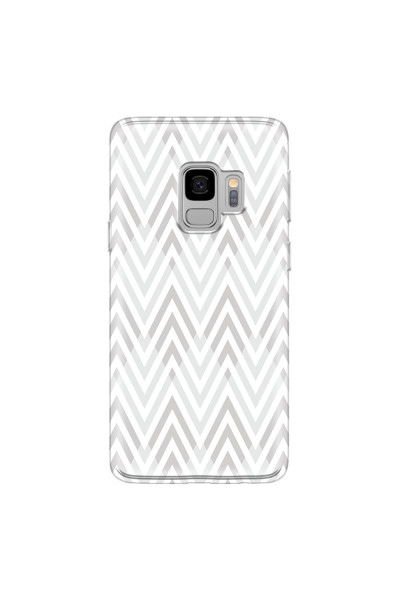 SAMSUNG - Galaxy S9 - Soft Clear Case - Zig Zag Patterns