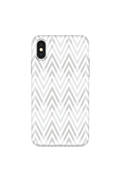 APPLE - iPhone X - Soft Clear Case - Zig Zag Patterns