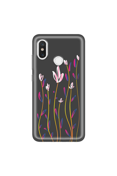 XIAOMI - Mi 8 - Soft Clear Case - Pink Tulips