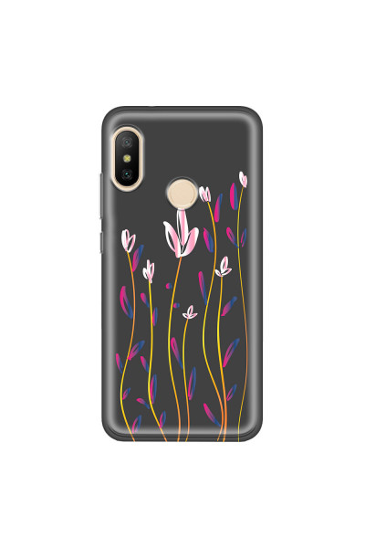 XIAOMI - Mi A2 - Soft Clear Case - Pink Tulips