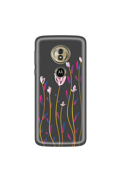 MOTOROLA by LENOVO - Moto G6 Play - Soft Clear Case - Pink Tulips
