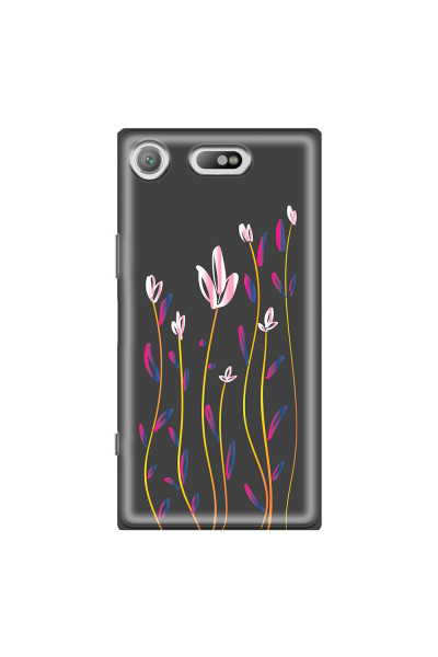 SONY - Sony XZ1 Compact - Soft Clear Case - Pink Tulips