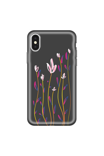 APPLE - iPhone X - Soft Clear Case - Pink Tulips
