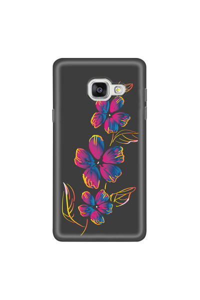SAMSUNG - Galaxy A5 2017 - Soft Clear Case - Spring Flowers In The Dark