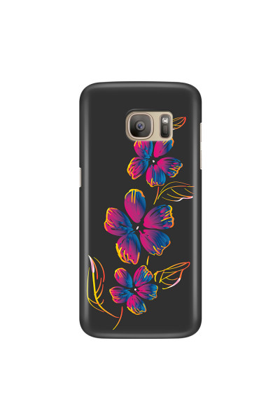 SAMSUNG - Galaxy S7 - 3D Snap Case - Spring Flowers In The Dark
