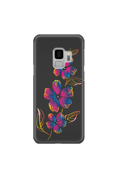 SAMSUNG - Galaxy S9 - 3D Snap Case - Spring Flowers In The Dark