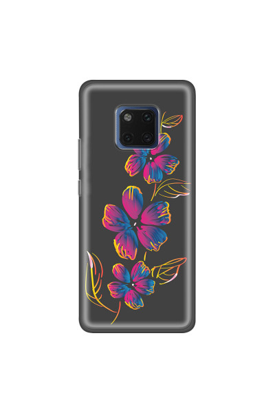 HUAWEI - Mate 20 Pro - Soft Clear Case - Spring Flowers In The Dark