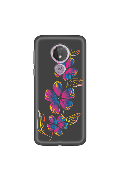 MOTOROLA by LENOVO - Moto G7 Power - Soft Clear Case - Spring Flowers In The Dark