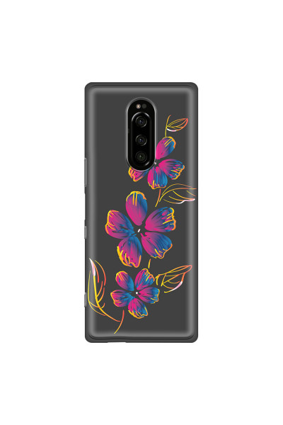 SONY - Sony 1 - Soft Clear Case - Spring Flowers In The Dark