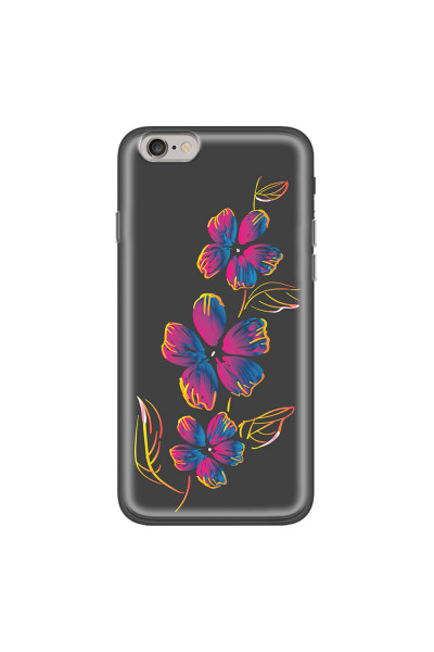 APPLE - iPhone 6S Plus - Soft Clear Case - Spring Flowers In The Dark