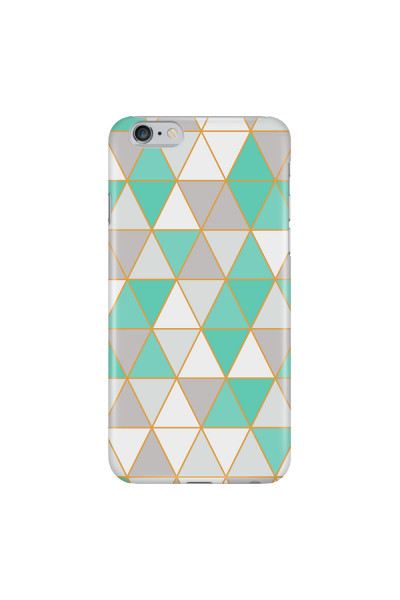 APPLE - iPhone 6S - 3D Snap Case - Green Triangle Pattern