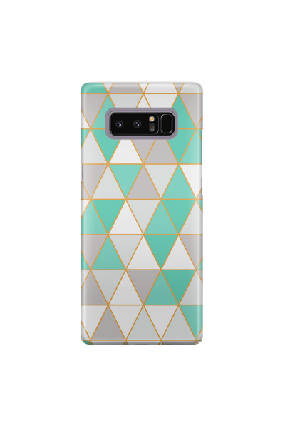 Shop by Style - Custom Photo Cases - SAMSUNG - Galaxy Note 8 - 3D Snap Case - Green Triangle Pattern