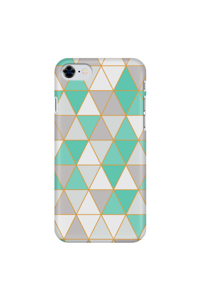 APPLE - iPhone 8 - 3D Snap Case - Green Triangle Pattern