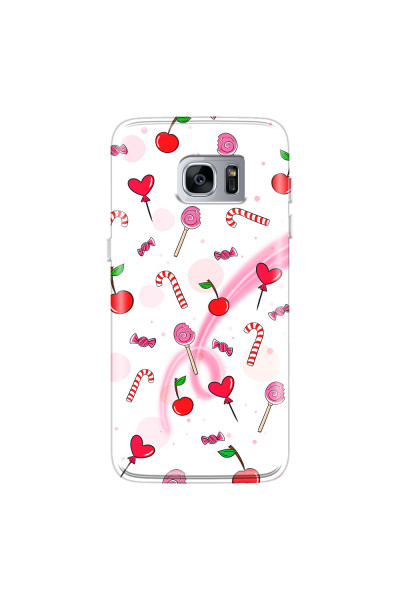 SAMSUNG - Galaxy S7 Edge - Soft Clear Case - Candy White
