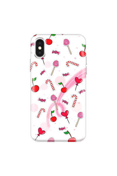 APPLE - iPhone X - Soft Clear Case - Candy White