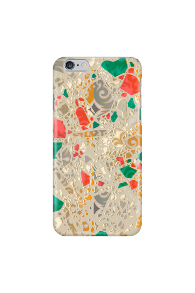 APPLE - iPhone 6S - 3D Snap Case - Terrazzo Design Gold