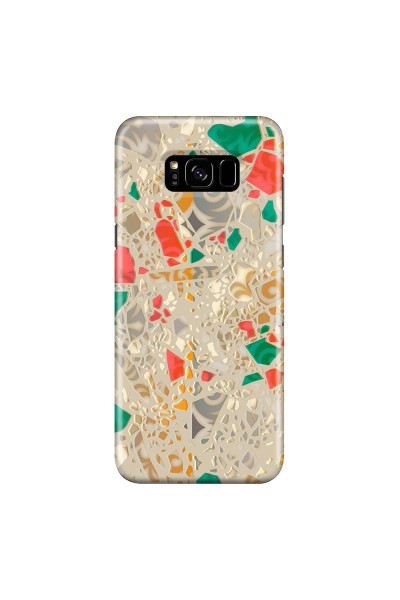 SAMSUNG - Galaxy S8 Plus - 3D Snap Case - Terrazzo Design Gold