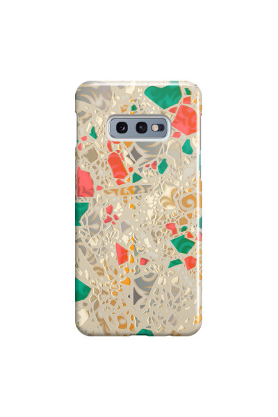 SAMSUNG - Galaxy S10e - 3D Snap Case - Terrazzo Design Gold