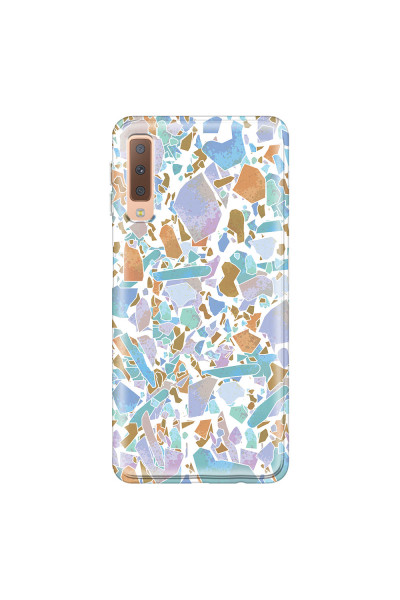 SAMSUNG - Galaxy A7 2018 - Soft Clear Case - Terrazzo Design VIII