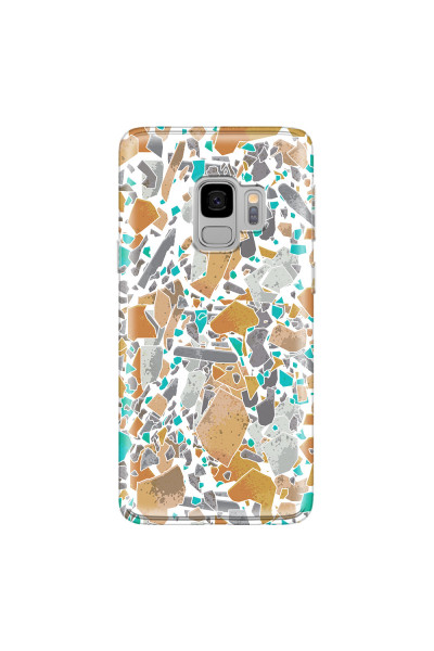 SAMSUNG - Galaxy S9 - Soft Clear Case - Terrazzo Design III