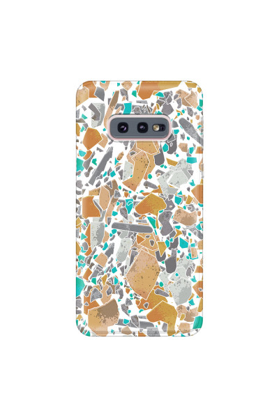 SAMSUNG - Galaxy S10e - Soft Clear Case - Terrazzo Design III