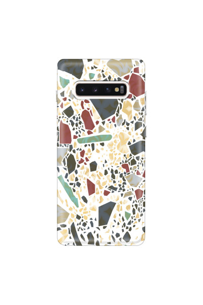 SAMSUNG - Galaxy S10 Plus - Soft Clear Case - Terrazzo Design IX