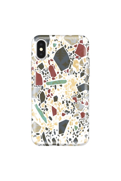 APPLE - iPhone X - Soft Clear Case - Terrazzo Design IX