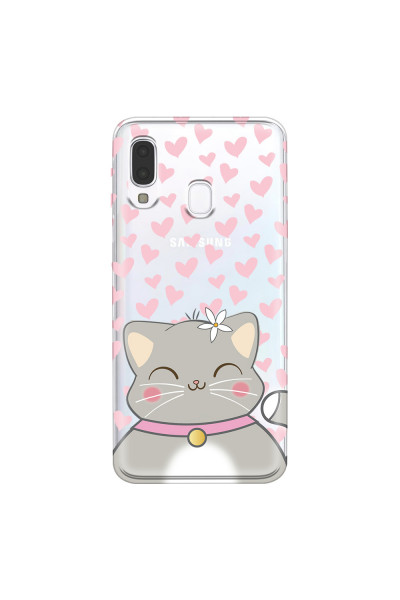 SAMSUNG - Galaxy A40 - Soft Clear Case - Kitty