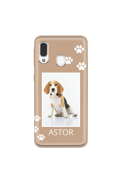 SAMSUNG - Galaxy A40 - Soft Clear Case - Puppy