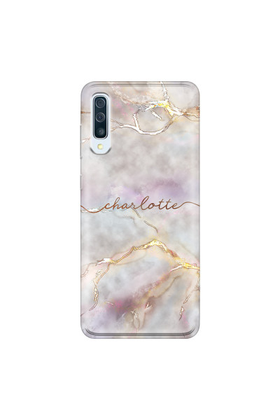 SAMSUNG - Galaxy A70 - Soft Clear Case - Marble Rootage