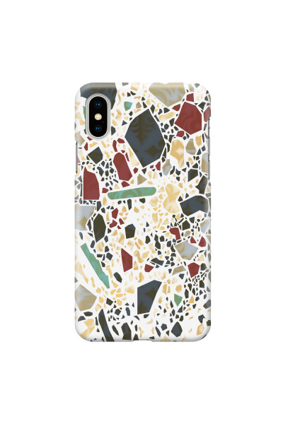 APPLE - iPhone XS - 3D Snap Case - Terrazzo Design IX