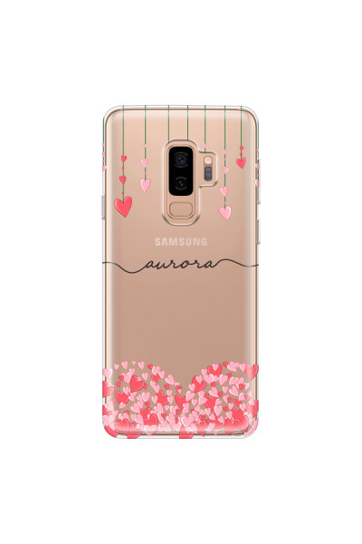SAMSUNG - Galaxy S9 Plus - Soft Clear Case - Love Hearts Strings