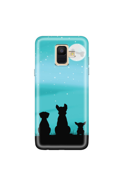 SAMSUNG - Galaxy A6 - Soft Clear Case - Dog's Desire Blue Sky