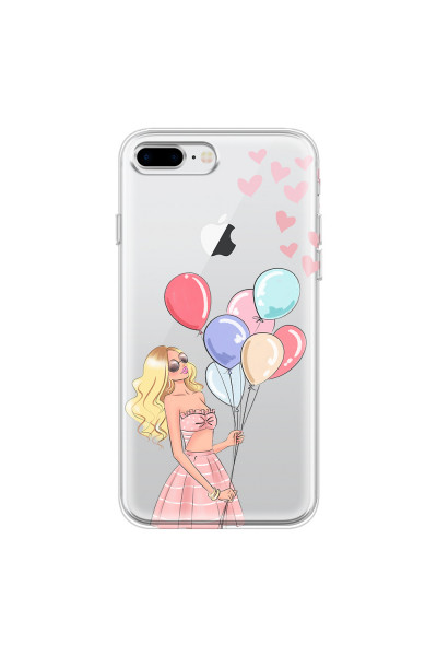 APPLE - iPhone 8 Plus - Soft Clear Case - Balloon Party