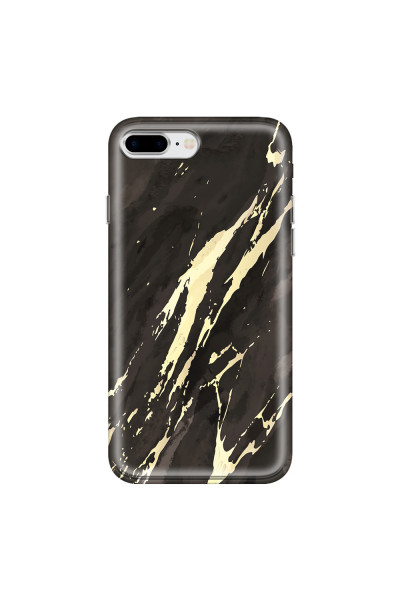 APPLE - iPhone 8 Plus - Soft Clear Case - Marble Ivory Black