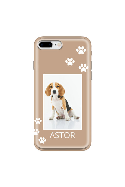APPLE - iPhone 8 Plus - Soft Clear Case - Puppy