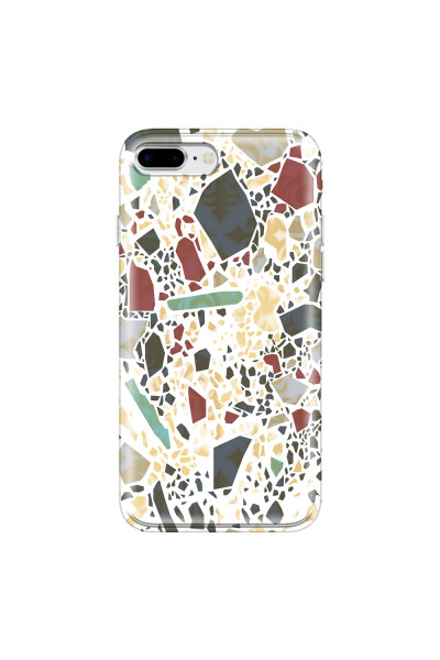 APPLE - iPhone 8 Plus - Soft Clear Case - Terrazzo Design IX