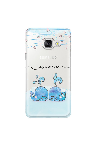 SAMSUNG - Galaxy A3 2017 - Soft Clear Case - Little Whales