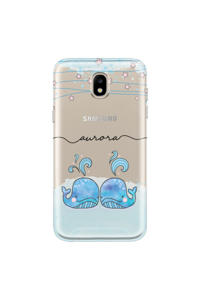 SAMSUNG - Galaxy J3 2017 - Soft Clear Case - Little Whales