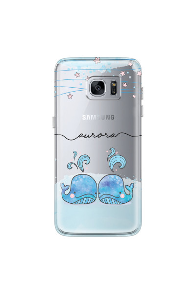 SAMSUNG - Galaxy S7 Edge - Soft Clear Case - Little Whales