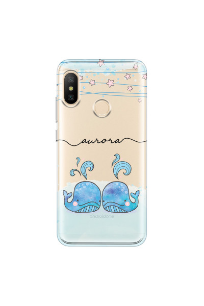 XIAOMI - Mi A2 Lite - Soft Clear Case - Little Whales