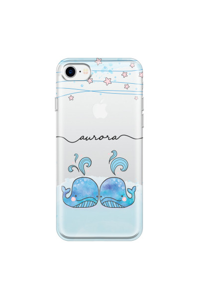 APPLE - iPhone 7 - Soft Clear Case - Little Whales