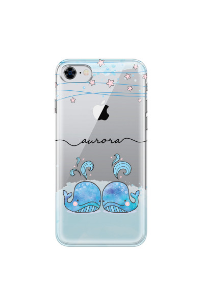 APPLE - iPhone 8 - Soft Clear Case - Little Whales