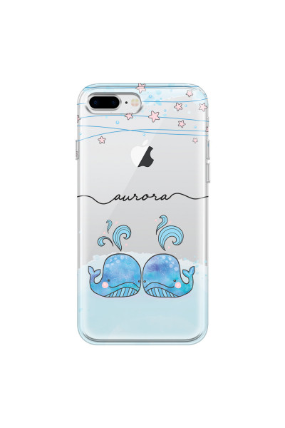 APPLE - iPhone 8 Plus - Soft Clear Case - Little Whales