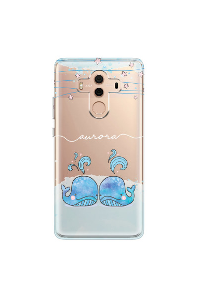HUAWEI - Mate 10 Pro - Soft Clear Case - Little Whales White